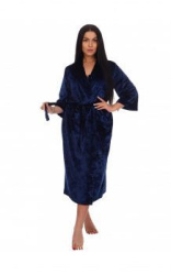 фото халат женский "топаз" синий