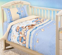 фото комплект детского постельного белья «нежный сон 1» (в кроватку)