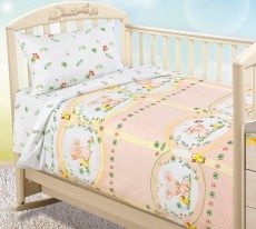 фото комплект детского постельного белья «счастливый день» (в кроватку)
