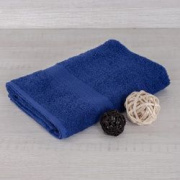 фото полотенце махровое - темно-синее