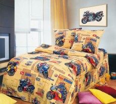 фото комплект детского постельного белья «мотоспорт» (1.5 спальный)