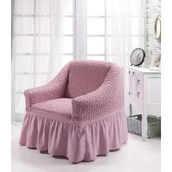 фото чехол на кресло с/о - розовый