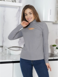 фото марсель водолазка женская (светло-серый)