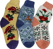 фото женские шерстяные носки " зимняя коллекция"