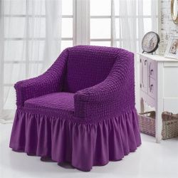 фото чехол на кресло с/о - фиолетовый