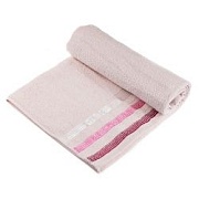 фото полотенце махровое - светло-розовое